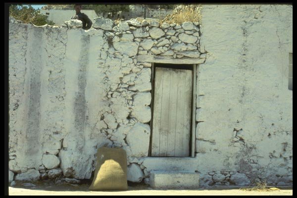067097 Doorway, Peasant's House, Karpathos A4 Photo Print