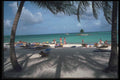 068004 Shadows On The Beach Saint Francois, Guadeloupe A4 Photo Print