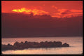 068008 Sunset Over Basse Terre, From Creole Beach Guadeloupe A4 Photo Print