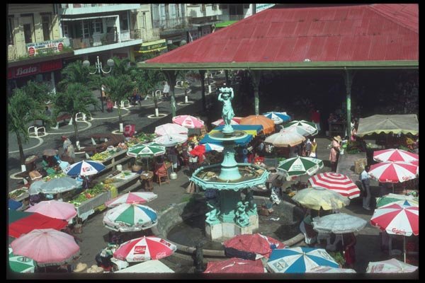 068010 Fruit And Vegetable Market Pointe a Pitre, Guadeloupe A4 Photo Print