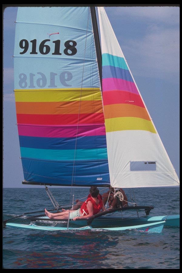 068021 Sailboat Paradise Island, Bahamas A4 Photo Print
