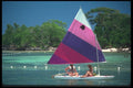 068049 Windsails At Sea Negril, Jamaica A4 Photo Print