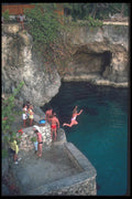 068052 Diving Negril, Jamaica A4 Photo Print