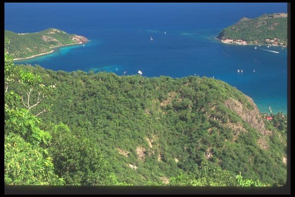 068070 Island Of Terre de Haut Viewed From Le Chameau  A4 Photo Print
