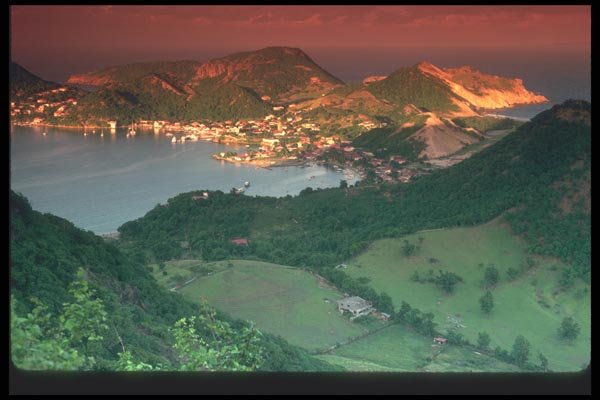 068073 Approaching Sunset Terre de Haut, Off Guadeloupe A4 Photo Print
