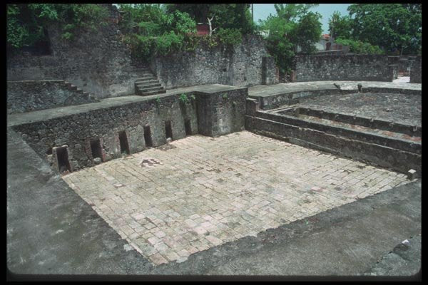 068098 Ampitheater Saint Pierre, Martinique, French West Indies A4 Photo Print