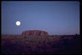 069050 Ayers Rock With Moon Northern Territory A4 Photo Print