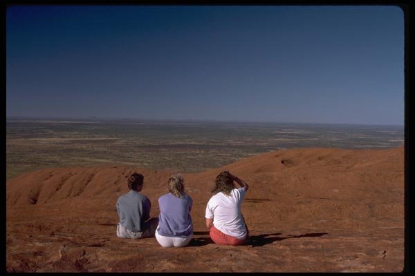 069053 Enjoying The View Ayers Rock, Northern Territory A4 Photo Print