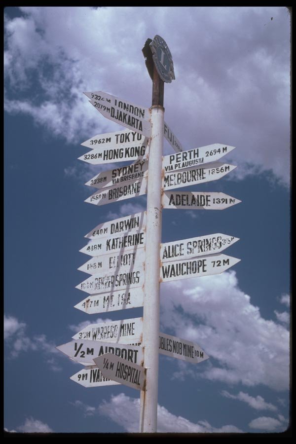 069059 Signpost Tennant Creek, Northern Territory A4 Photo Print