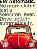 07 01 vw beetle automatic 2 Advert A4 Photo Print