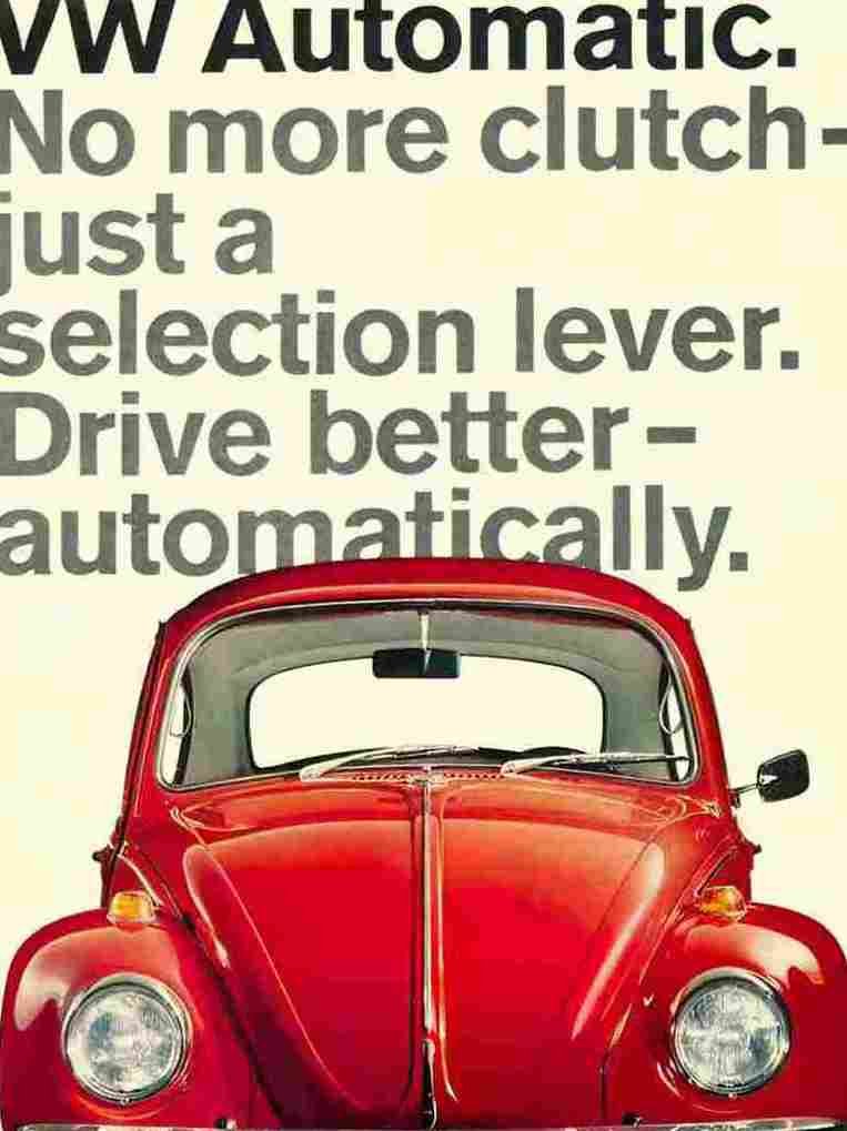 07 01 vw beetle automatic 2 Advert A4 Photo Print