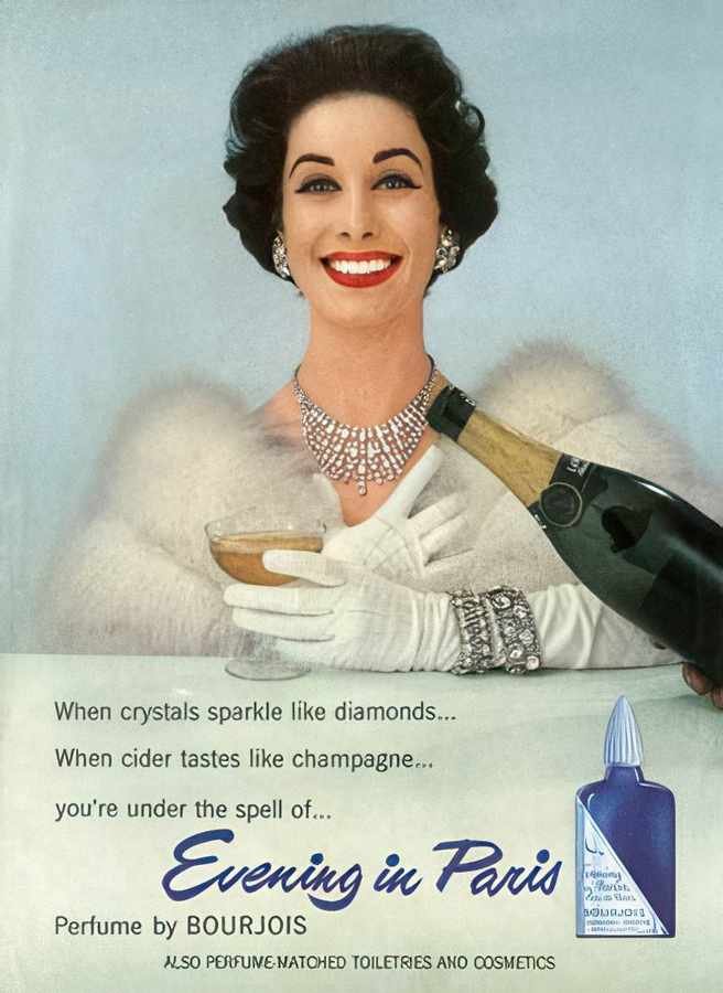07 Bourjois Perfume Vintage Advert A4 Photo Print