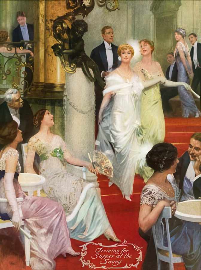 07 Supper At The Sav Vintage Advert A4 Photo Print
