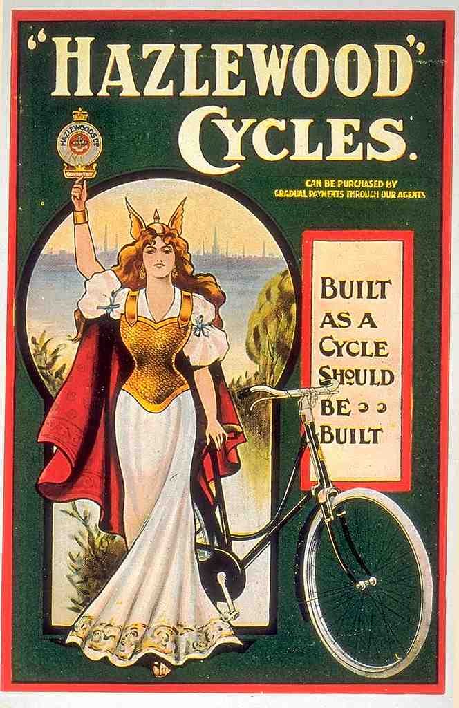 070 Hazlewood Cycles 1907 Vintage A4 Photo Print