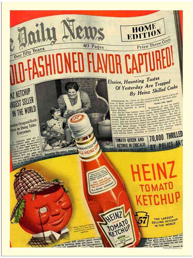 070205 Heinz Tomato Ketchup advert A4 Photo Print