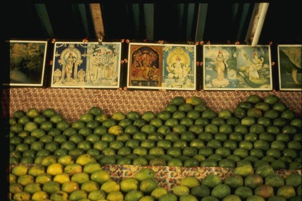 071010 Mango Stall, Madurai, Tamilnadu A4 Photo Print