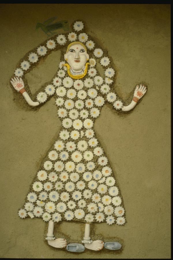 071012 Bas relief Of Laxmi, Haryana A4 Photo Print