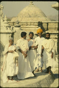 071034 Jain Priests, Ranakpur Temple, Rajasthan A4 Photo Print