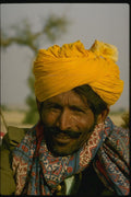 071035 Rajput Camel Driver, Jaisalmer, Rajasthan A4 Photo Print