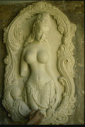 071037 Plaque Of Apsara, Madras, Tamilnadu A4 Photo Print