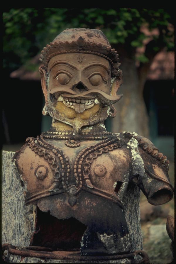 071040 Temple Guardian, Tamilnadu A4 Photo Print