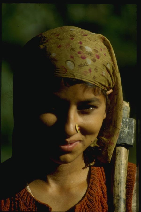 071071 Young Hindu Woman, Himachal Pradesh A4 Photo Print