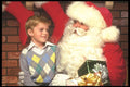 072013 Santa With Boy A4 Photo Print