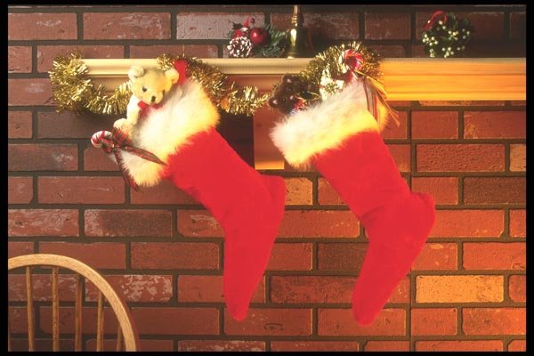 072016 Stockings Hung By The Fire A4 Photo Print