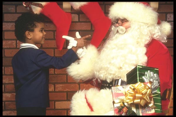072017 Santa Greeting Boy A4 Photo Print
