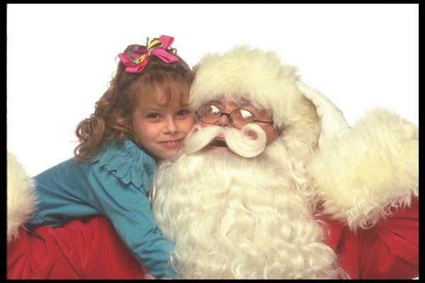 072020 Santa Getting Hugged A4 Photo Print