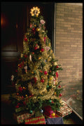 072046 Christmas Tree A4 Photo Print