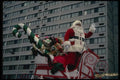 072047 Santa In His Sleigh A4 Photo Print