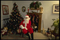 072049 Santa By The Tree A4 Photo Print