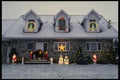 072052 Christmas House Front A4 Photo Print