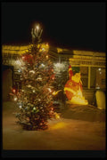 072067 Christmas House Front A4 Photo Print