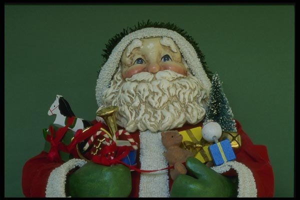 072080 Santa Decoration A4 Photo Print