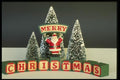 072083 Christmas Blocks A4 Photo Print