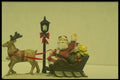 072087 Sleigh Scene A4 Photo Print