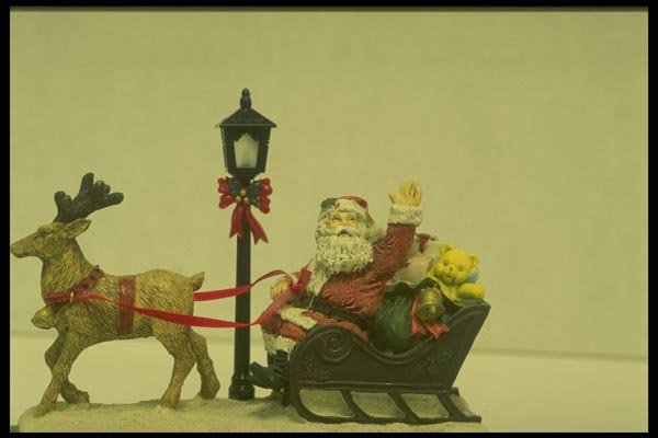 072087 Sleigh Scene A4 Photo Print
