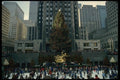 072088 City Christmas Scene A4 Photo Print