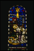 072093 Stained Glass A4 Photo Print