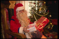 072095 Santa With Presents A4 Photo Print