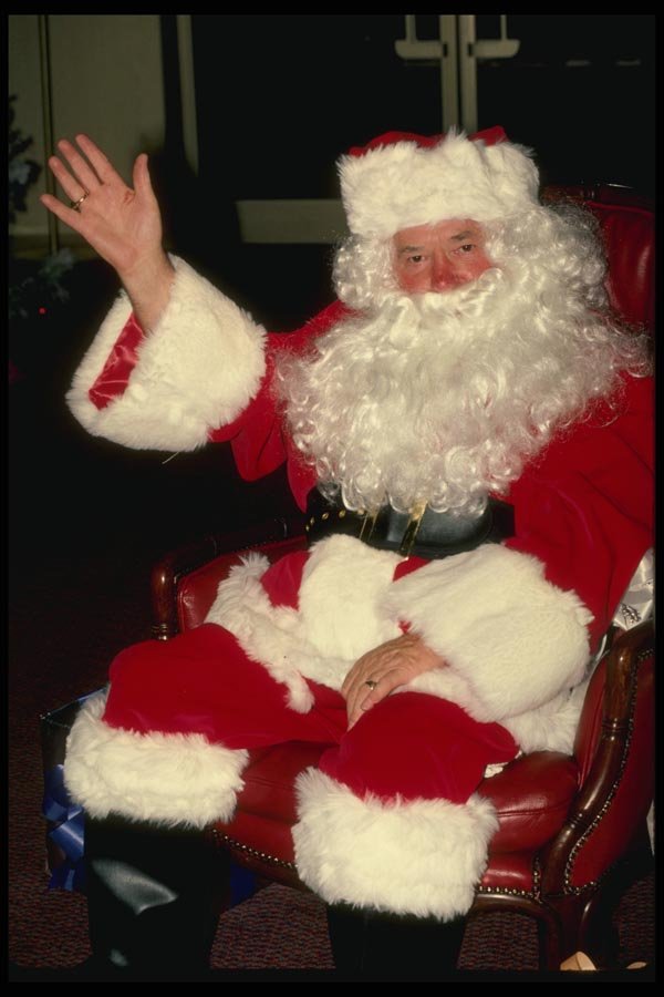 072097 Santa Waving A4 Photo Print