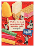 072H Walls Ice Cream Out And Out Days advert A4 Photo Print