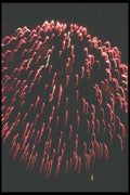 073082 Red Zigs A4 Photo Print