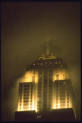 074000 Empire State Building In Clouds A4 Photo Print