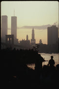 074001 East River, Sunset At World Trade Centre A4 Photo Print