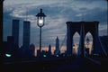 074004 Brooklyn Bridge At Sunset A4 Photo Print