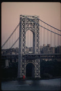 074012 Washington Bridge Tower A4 Photo Print