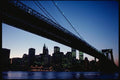 074014 Brooklyn Bridge And Skyline A4 Photo Print